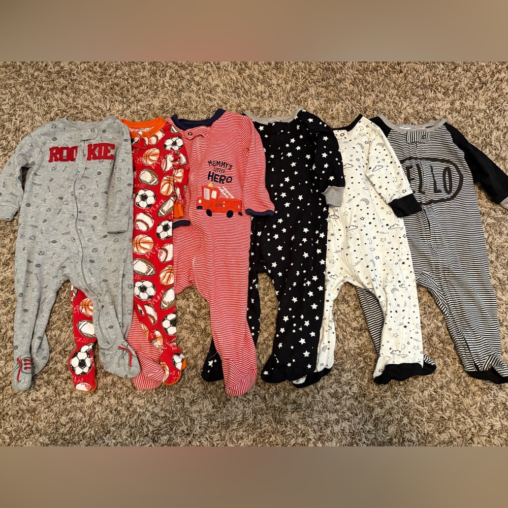 Boys 6pc Footie Bundle